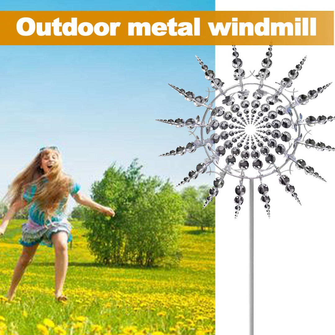 3D Metal Windmill Wind Spinner - Magical Additions to Your Garden