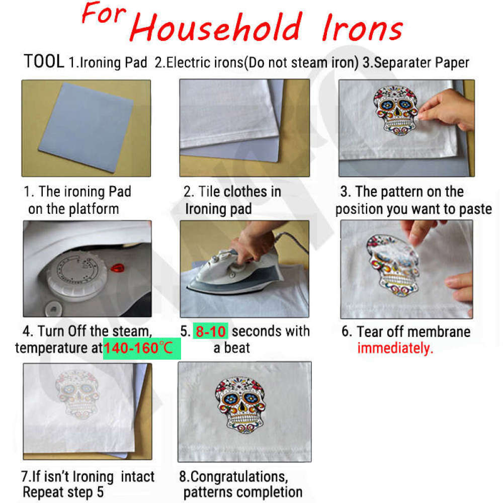 Owl Heat Transfer Stickers Iron On Patches For Men DIY Clothes T Shirt Decoratio
