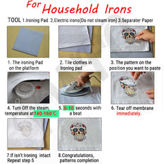 Owl Heat Transfer Stickers Iron On Patches For Men DIY Clothes T Shirt Decoratio