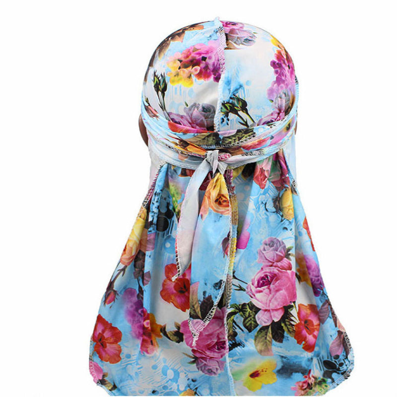 High Elastic Print Pirate Hat Chemotherapy Cap Spandex Durag