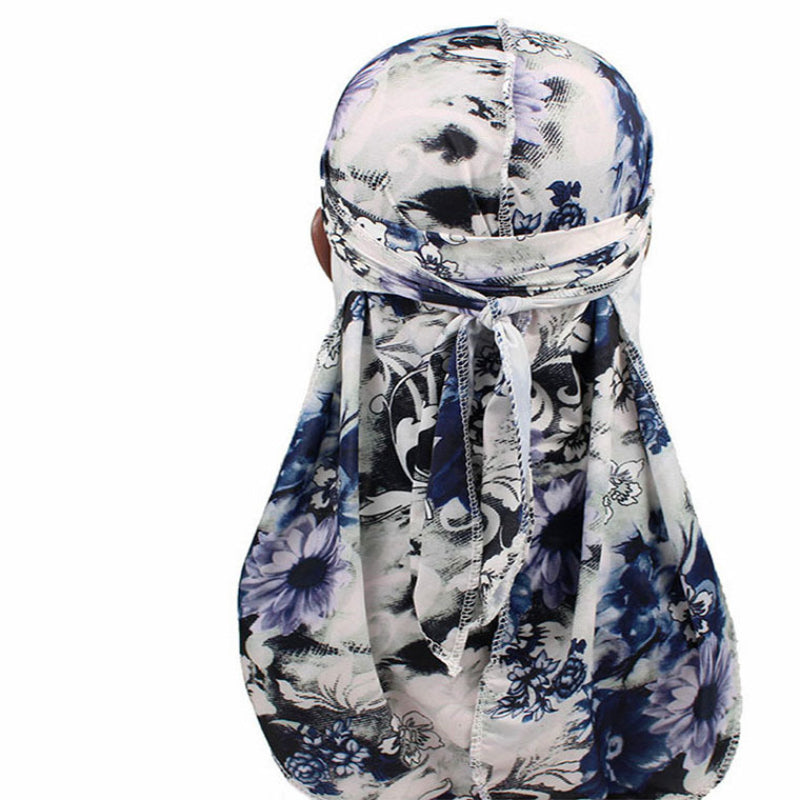 High Elastic Print Pirate Hat Chemotherapy Cap Spandex Durag