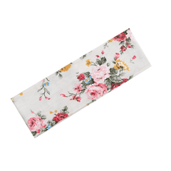 Flower Printed Headband Sports Yoga Sweat Absorption Elastic Hairband