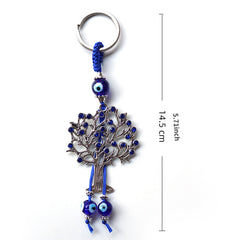 Demon Eyes & Peace Tree Dot Drill Keychain Pendant