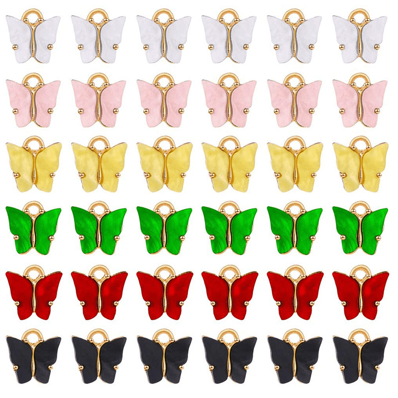 Colorful Butterfly Pendant DIY Jewelry Personality Accessory