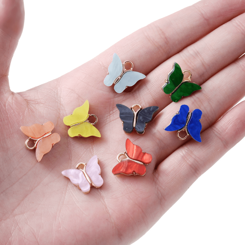 Colorful Butterfly Pendant DIY Jewelry Personality Accessory