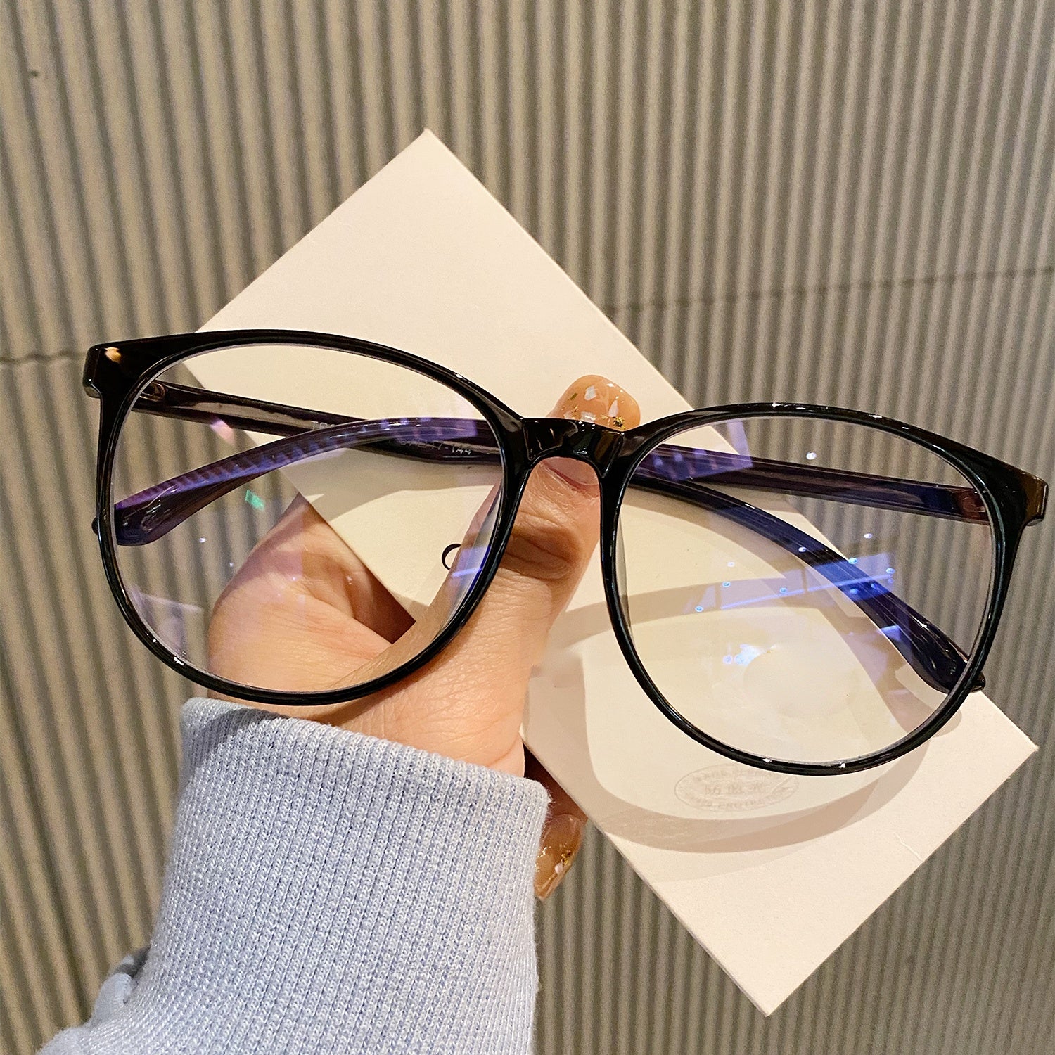 Square Anti Light Glasses Lightweight Clear Lens Glasses