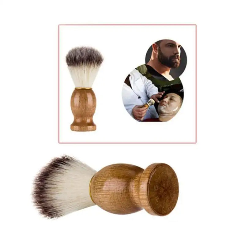 Hair Nylon Shaving Foam Beard Brush Facial Cleansing Shaving Tools