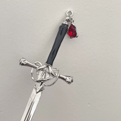 Punk Metal Sword Hairpin Chinese Style Hair Sticks For Women