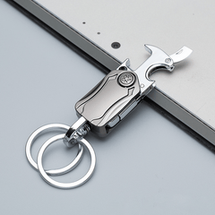 Anti-lost Car Key Chain with Fidget Spinner & Bottle Opener
