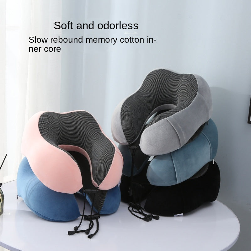 Slow Rebound Travel Pillow U shaped Headrest Neck Support Pillow Nap Pillow