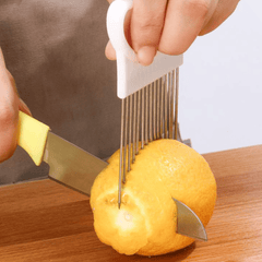 Stainless Steel Onion Needle Fork Vegetable Fruit Slicer