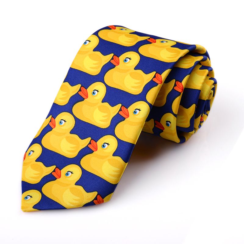 Funny Yellow Duck Tie Groomsmen Formal Dress Gift