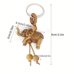 Carved Animal Keychain Fortune Key Ring Bag Charm Gift