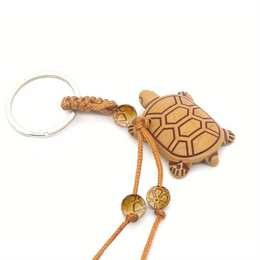 Carved Animal Keychain Fortune Key Ring Bag Charm Gift
