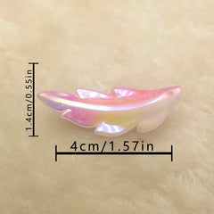 100pcs Feather Pattern Pendant DIY Jewelry