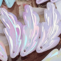 100pcs Feather Pattern Pendant DIY Jewelry