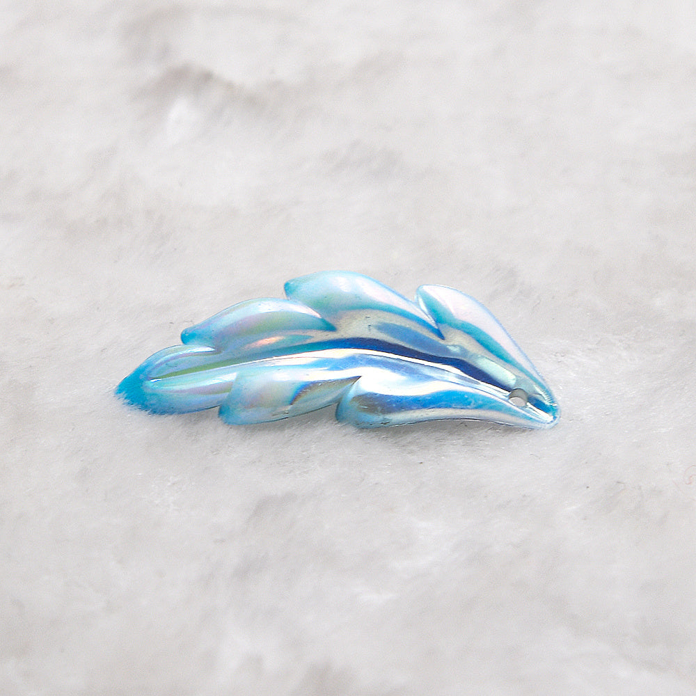 100pcs Feather Pattern Pendant DIY Jewelry