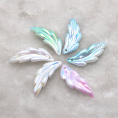 100pcs Feather Pattern Pendant DIY Jewelry