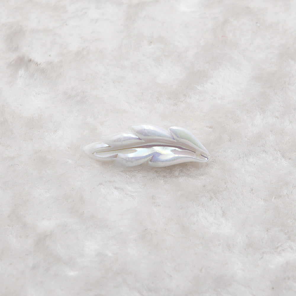 100pcs Feather Pattern Pendant DIY Jewelry