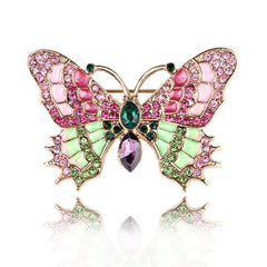 Vintage Antique Enamel Insect Butterfly Cicada Pin Brooch
