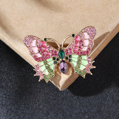 Vintage Antique Enamel Insect Butterfly Cicada Pin Brooch
