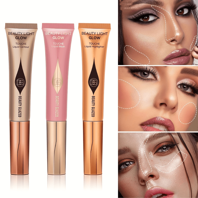 Pearly Blush Highlighter Cream with Sponge Applicator