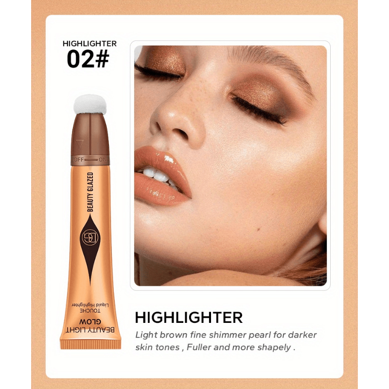 Pearly Blush Highlighter Cream with Sponge Applicator