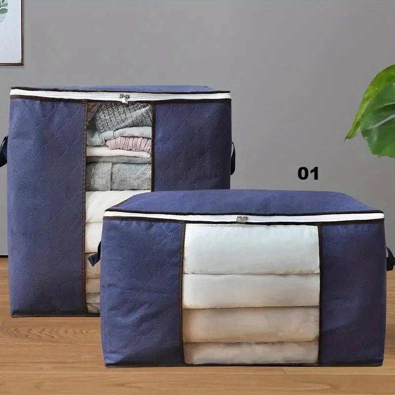 Large Capacity Zipper Storage Box Clothes Container