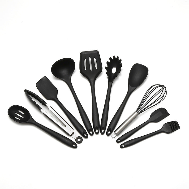10pcs Silicone Utensil Set Kitchen Safety Cooking Tools Non Stick