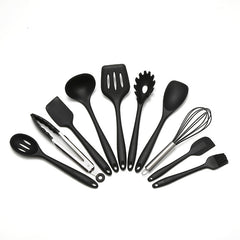 10pcs Silicone Utensil Set Kitchen Safety Cooking Tools Non Stick