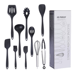 10pcs Silicone Utensil Set Kitchen Safety Cooking Tools Non Stick