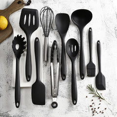 10pcs Silicone Utensil Set Kitchen Safety Cooking Tools Non Stick