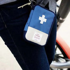 Mini Medicine Storage Bag Zipper Mesh Emergency Carry-On Travel Household Bag