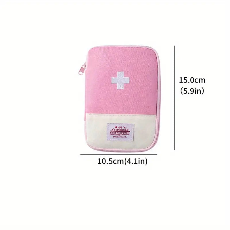 Mini Medicine Storage Bag Zipper Mesh Emergency Carry-On Travel Household Bag