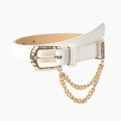 Chain Tassel Pin Buckle Belt for Women