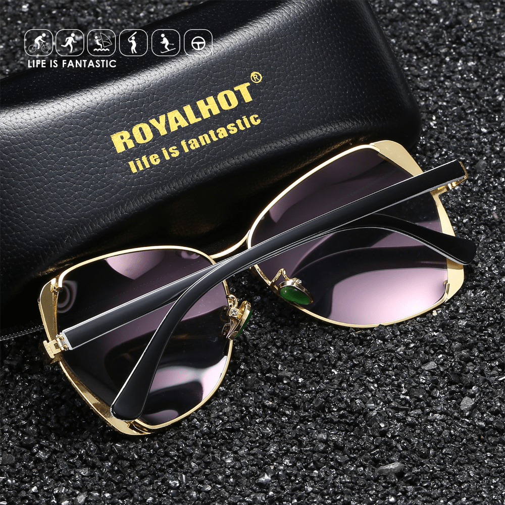 RoyalHot Men's Polarized Driving Sunglasses with Glasses Box
