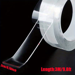 Transparent Nano Tape Removable Adhesive Double Sided Universal Disks Glue
