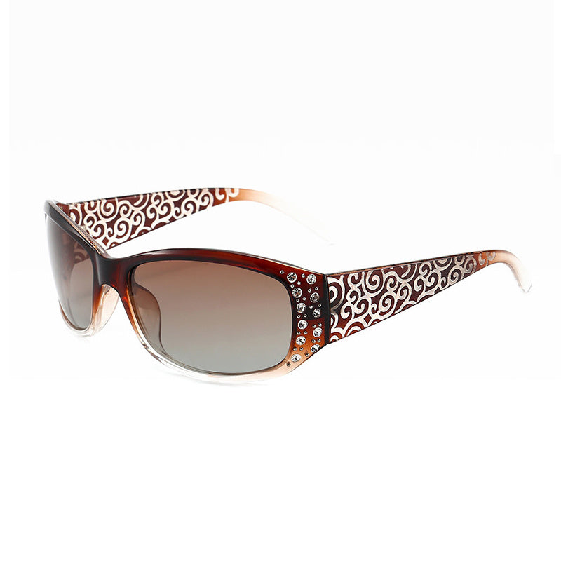 Men's Polarized Night Vision Glasses with Faux Diamond + Cases