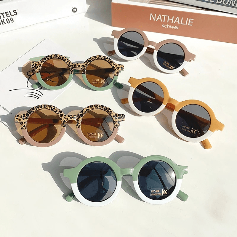 Round Sunglasses Men Women Kpop Block Glasses UV400
