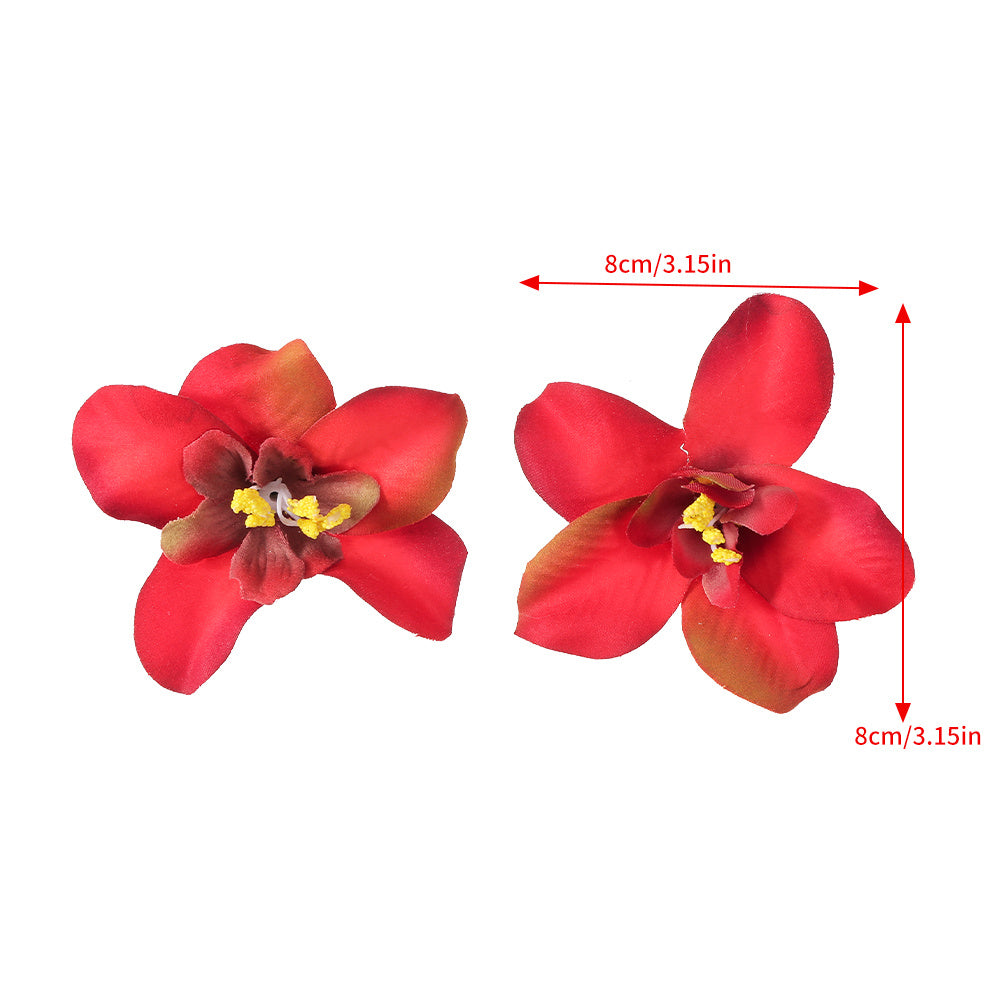 2pcs Simulation Flower Hair Clip Duck Billed Clip Hair Accessories