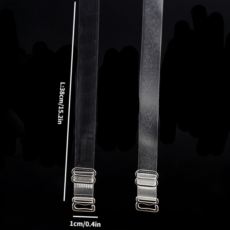 Adjustable Transparent Shoulder Straps for Women's Lingerie