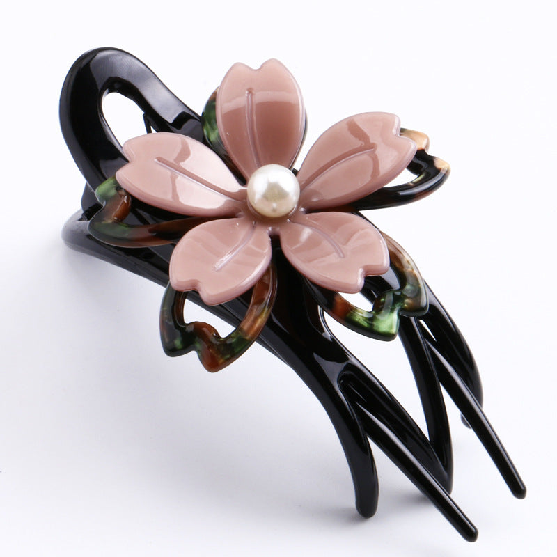 Large Flower Hair Clip Headwear Ponytail Clip