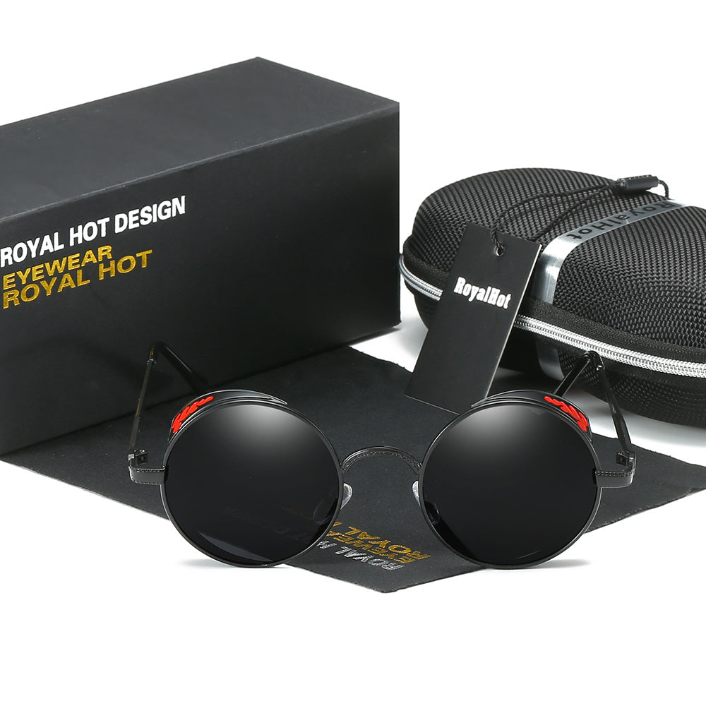 RoyalHot Unisex Round Polarized Sunglasses