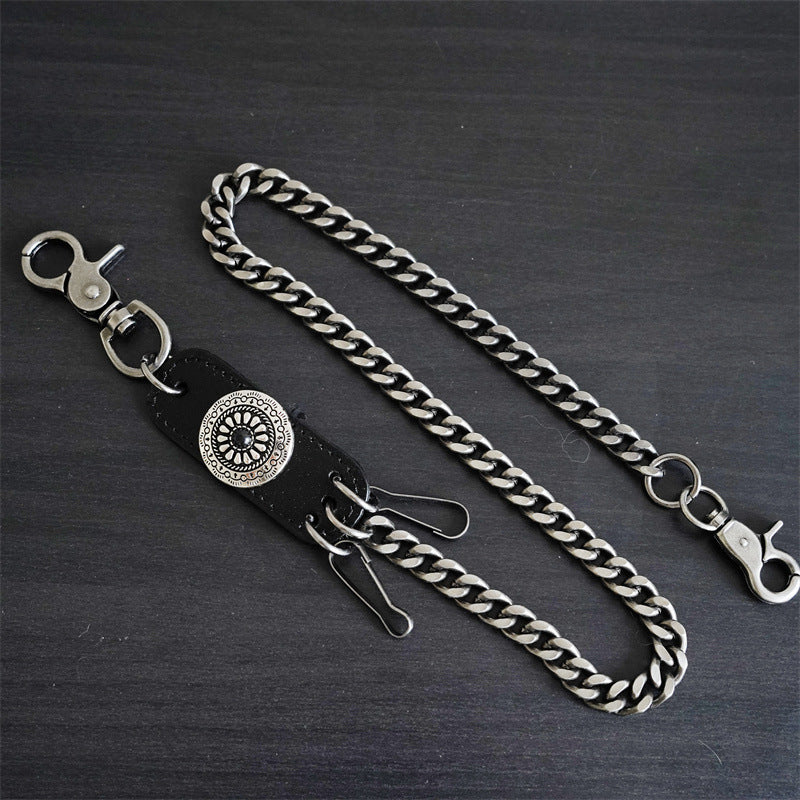 Punk Metal Hanging Chain Accessories Waist Chain Male Hip Hop