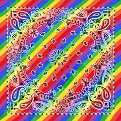 Rainbow Hair Scarf LGBT Pride Month Hair Accessory
