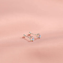 Moonstone Stud Earrings Delicate Jewelry for Women