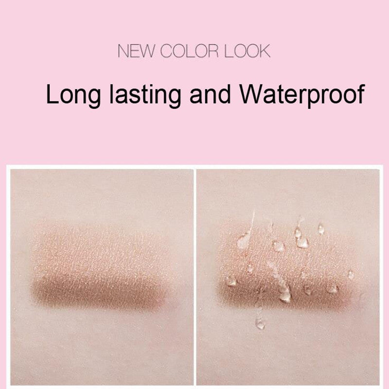 Two Tone Gradient Eyeshadow with Brush for Girls