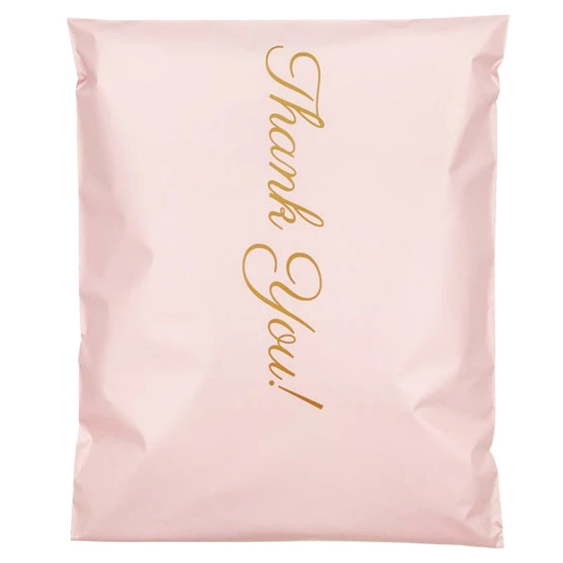 50 Pink Plastic Mailer Bags Waterproof Express Pouches for Shoes & Boxes
