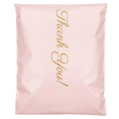 50 Pink Plastic Mailer Bags Waterproof Express Pouches for Shoes & Boxes