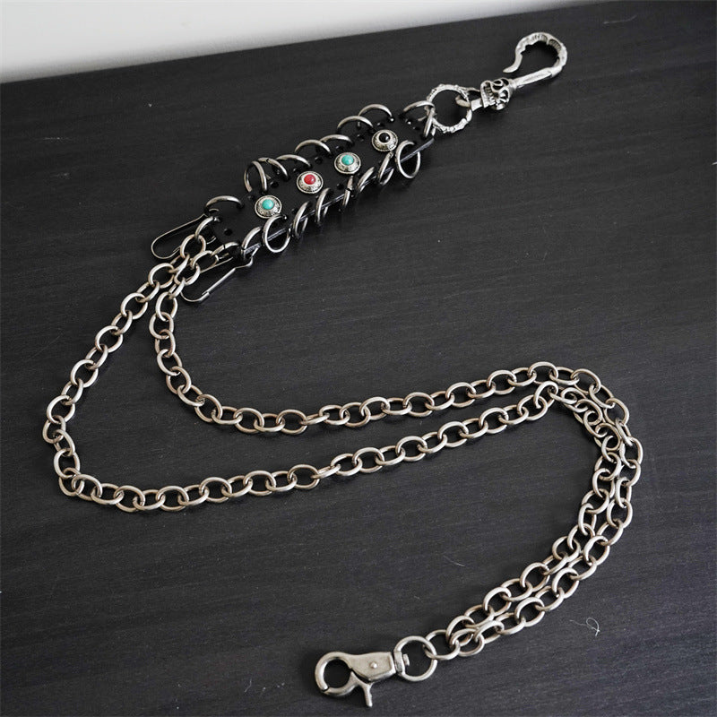 Double Layers Waist Chain Rock Punk Hipster Pant Keychain